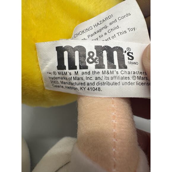 Vintage Galerie M&M’s Yellow Wizard Plush 8” In Purple Cape Stuffed Candy Doll - Picture 5 of 8